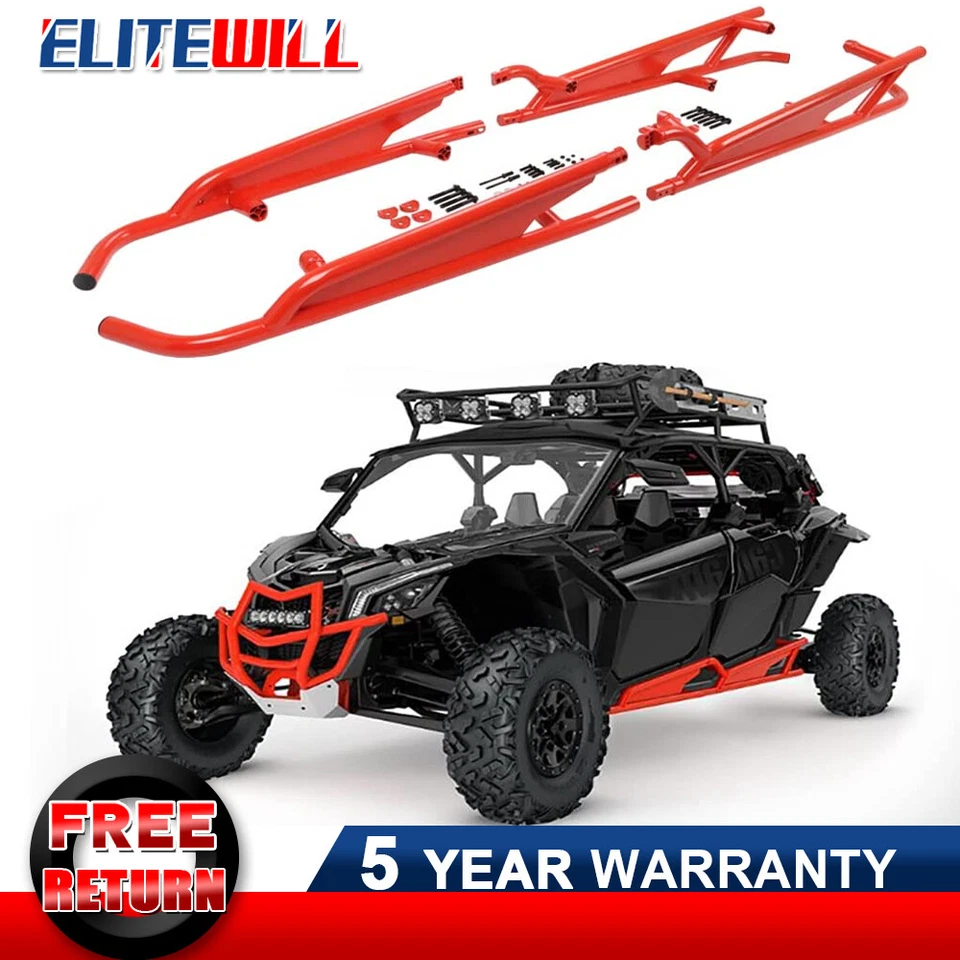 Ползунки силовые пороги для 4-местных Can-Am Maverick X3 Max 2017-2025 годов выпуска - 715003888 - Изображение 1 из 4