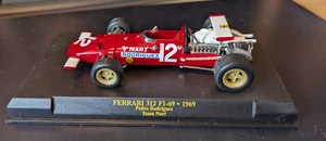 Ferrari 312 F1 69 #12 Rodriguez 5th USA GP 1969 1/43 Altaya NART livery - Foto 1 di 1