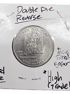 2008 D New Mexico DDR Double Die Reverse Washington State Quarter Error - Picture 1 of 12