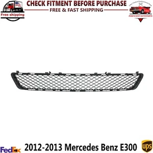 Front Bumper Grille Textured Black Plastic For 2012-2013 Mercedes Benz E300 - Picture 1 of 6