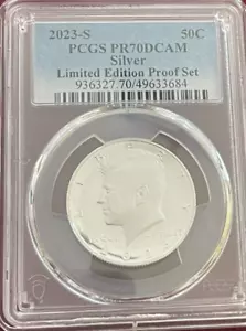 2023 S Proof Kennedy Half Dollar PCGS PR-70DCAM LIMITED EDITION PROOF SET - Picture 1 of 2