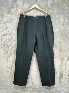 Tommy Hilfiger Trousers Chinos Pants 100% Cotton Black Mens W38 L32 - Picture 1 of 10