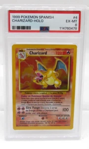 PSA 6 Pokémon Card 1999 Spanish Charizard HOLO RARE 1st EDITION - Ships Fast - Picture 1 of 9