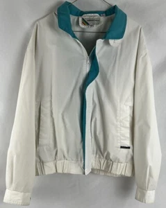 VTG MEMBERS ONLY Off-white Size M Jacket Europe Craft Windbreaker Long Sleeve - Picture 1 of 4