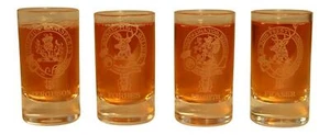 Vidrio Total Glencairn Clan Cresta Cristal Dram - Ferguson Forbes Forsyth Fraser - Imagen 1 de 1