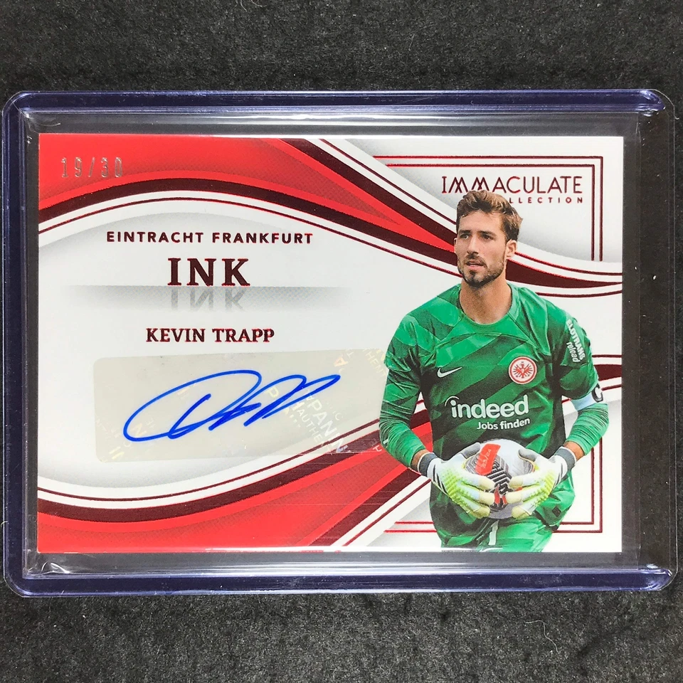 2023-24 Immaculate Soccer KEVIN TRAPP Ink Auto Ruby Red 19/30 - Image 1 of 1