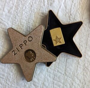 RARE 2001 ZIPPO COLLECTOR OF THE YEAR (HOLLYWOODS LEADING LIGHT STAR) & TIN BOX