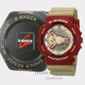Authentic Casio G-Shock Men's Red & Gold Lmtd Edition Digital Watch GA110CS-4A - Picture 1 of 1