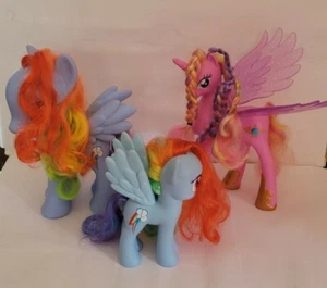 3x Lot My Little Pony Rainbow Dash 🌈 8" und 4" plus Light up Princess Candace  - Bild 1 von 12
