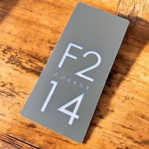 Custom Modern Door Numbers Personalized House Address Signs for Outdoor Display - Picture 1 of 3