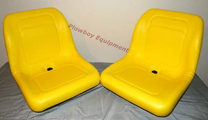 (2) Yellow Vinyl Seats for John Deere 2020 2020A 2030 2030A PROGATOR TCA24320 - Picture 1 of 7