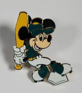 Disney Mickey Mouse Baseball Bat Sports Green Batting Pin - Picture 1 of 2