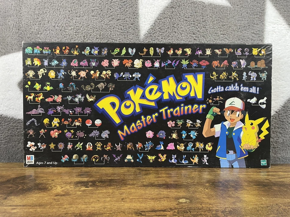 POKÉMON MASTER TRAINER Board Game, 100 % COMPLETE - Excellent Condition MB Games - Image 1 of 4