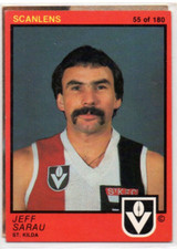 1982 AFL VFL SCANLENS FOOTBALL CARD - 55 Jeff SARAU (ST KILDA) MINT/NM
