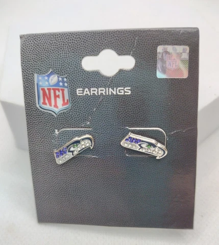NFL Seahawks Stud Earrings Cover