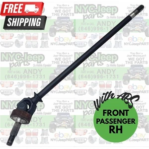 with ABS Passenger RH 97-06 TJ Jeep Wrangler DANA 30 Front AXLE SHAFT - Picture 1 of 20