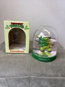 1990 Teenage Mutant Ninja Turtles Donatello Christmas Snow Dome Globe (READ) - Picture 1 of 9