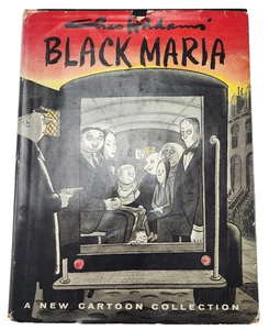 Vintage 1960 Chas Addam's Black Maria Hardcover Comic Book Black Yellow Oddity - Bild 1 von 16
