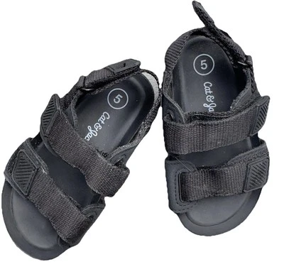 Cat & Jack New Toddler Cedric Sandals Black Size 5 - Image 1 of 4