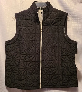 Jane Ashley womens zippered sleeveless jacket Black 2X NWT Retails $39.99 - Picture 1 of 2