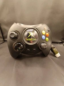 Original XBox Classic “FAT“ Controller Gamepad Joypad DUKE BIG Black /R29F2 - Bild 1 von 6