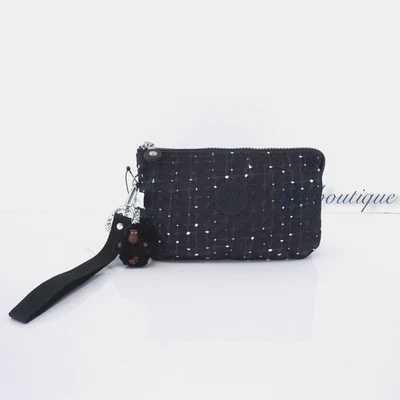 Kipling Creativity XL Extra Large Pouch Polyamide AC7376 Tile Print Blue Multi - Image 1 of 4