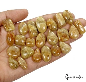 460 Ct Natural Untreated Yellow Beryl Heliodor Mix Cab Wholesale Loose Gemstones - Picture 1 of 5