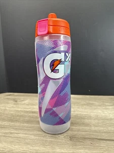 Gatorade GX 30 Oz Water Bottle Camo Berry Squeeze Great Condition - Picture 1 of 6