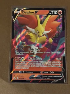 Delphox V - 027/196 Lost Origin Ultra Rare Pokemon - NM - Picture 1 of 2
