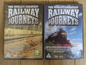 The World's Greatest Railway Journeys , 2 x 4 disc dvd sets - Both new & sealed - Picture 1 of 5