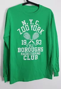 ZOO YORK Skater grün Langarm Logo Motiv T-Shirt Top - Small - super Zustand - Bild 1 von 5