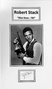 Robert Stack "Eliot Ness" Original in Person Autograph - Picture 1 of 3