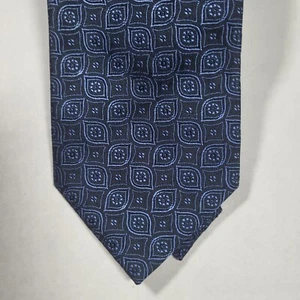 Corbata para hombre Fabio Ferretti azul 100 % seda longitud 60" hecha a mano en Italia - Imagen 1 de 4