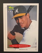 1991 Classic Best Henry Mercedes RD #154 Modesto A's