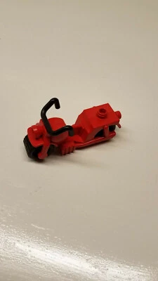 Vtg Lego Duplo RED MOTORCYCLE Legoville City Motorbike Motor Cycle Harley wheels - Image 1 of 4
