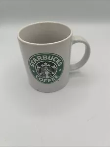 Starbucks Coffee Cup Mug 2008 Mermaid Siren Logo White Green 11.5 oz - Picture 1 of 6