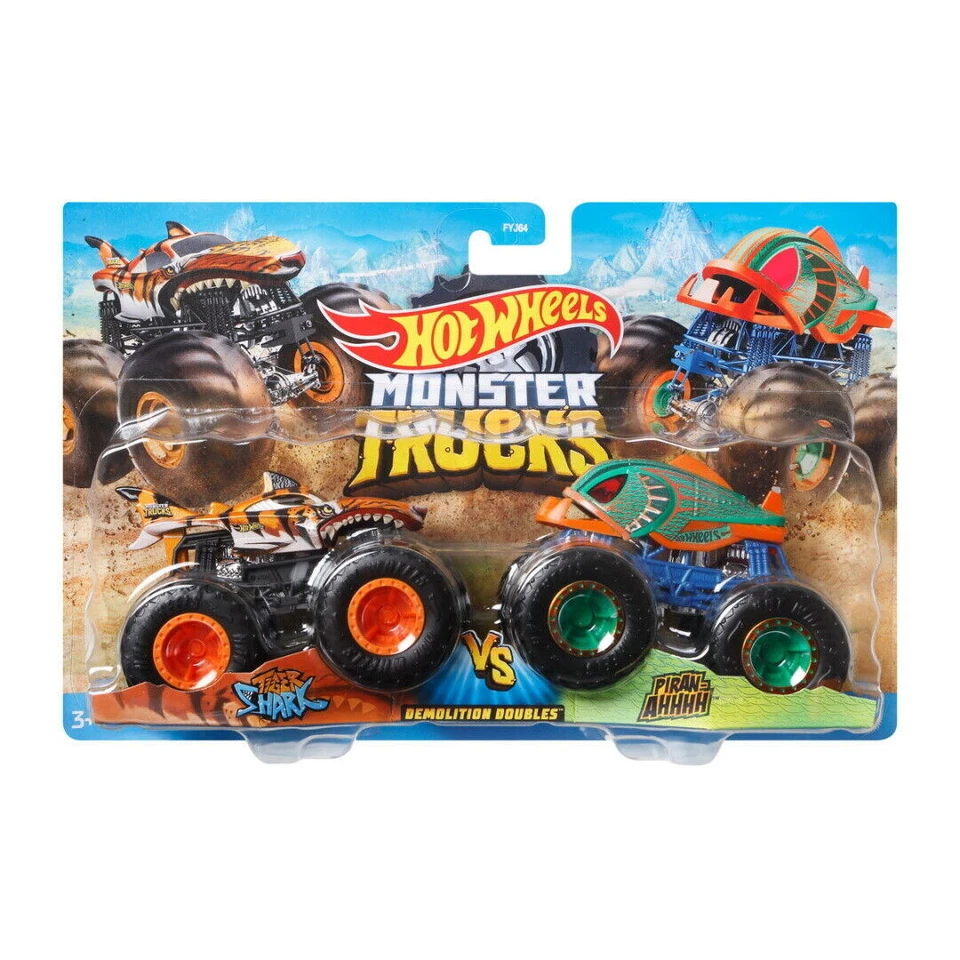 Hot Wheels FYJ64 Hound Hauler vs Hotweiler 1:64 Monster Trucks