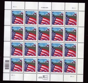 2000 issue Sc 3448 Flag over Farm (34c) WAG sheet of 20 P1111 MNH CV $45 - Picture 1 of 1