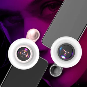Universal Mobile Phone Fill Light Macro Lens Selfie Led Ring Flash Light - Picture 1 of 22