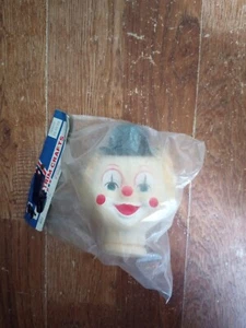 Vintage Westrim Crafts 9610 Puppenkopf 6 Zoll Clown Dame mit Hut und blonden Haaren - Bild 1 von 2