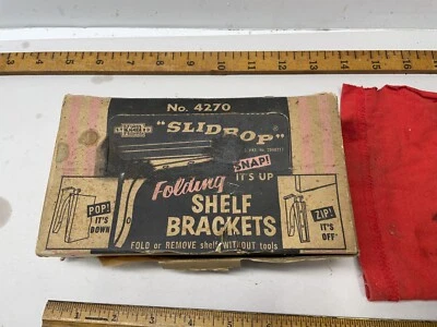 Keil Standard No 4270 marine parts accessories boat Folding Shelf Chrome Vintage - Image 1 of 4