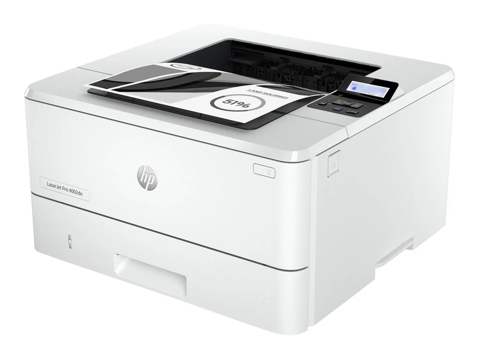 HP LaserJet Pro 4002dn einfabrig Laser-Drucker - Weiß (2Z605F#B19)