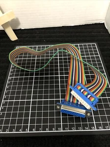 1 Stück IDC Rainbow Wire DB25 Stecker auf DB25 Buchse 22 Zoll - Bild 1 von 3