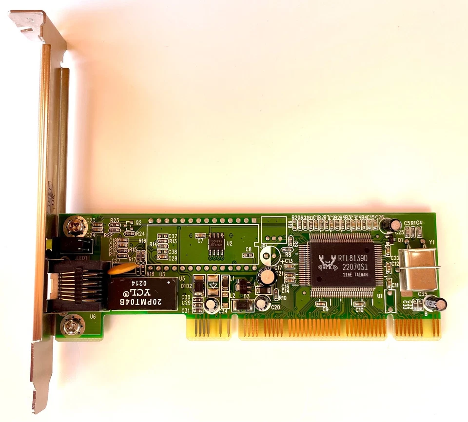 Tarjeta de red Canyon D30TXL PCI (RJ45, Realtek RTL8139D, Ethernet, retro, 2002) - Imagen 1 de 1