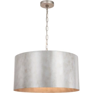 Chandelier Light Fixture Vintage Silver for Kitchen Island or Dining Table 20" - Picture 1 of 12