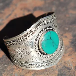 PULSERA (1 pieza) Danza Tribal Turcomana ATS Real MALAQUITA Danza del Vientre 502d4 - Imagen 1 de 4