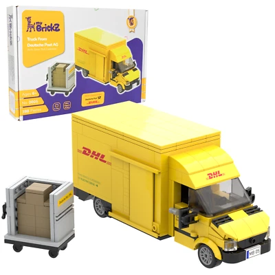 myBrickZ DHL Deutsche Post truck with rolling container #0005 - Image 1 of 4