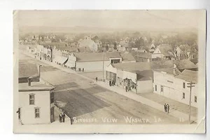 Vogelperspektive Washta, Iowa RPPC - Bild 1 von 2