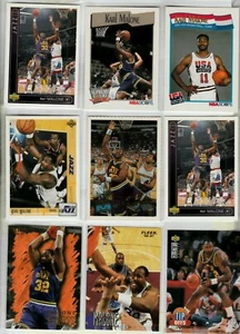 (15) Lotto KARL MALONE 1991-1997 Utah Jazz Los Angeles Lakers, USA, Topps + - Foto 1 di 4
