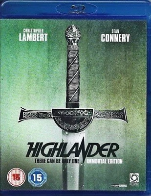 HIGHLANDER IMMORTAL EDITION BLU RAY CHRISTOPHER LAMBERT UK MOVIE NEW FILM R2 - Image 1 of 2